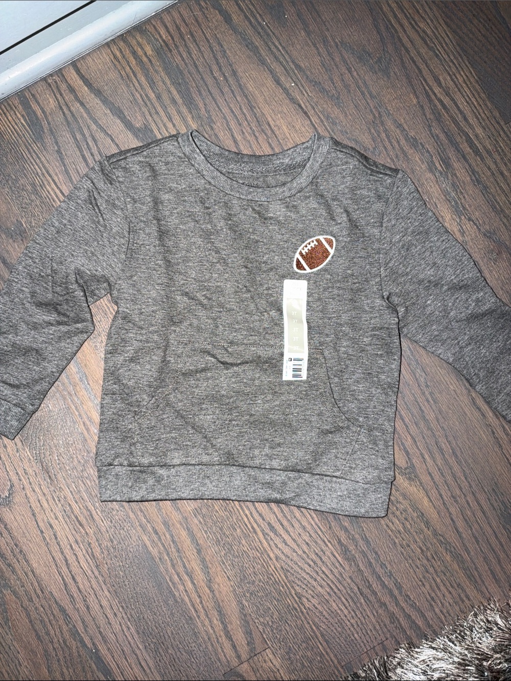 Falls creek 3t Kids' Gray Football Pullover Sweatshirt